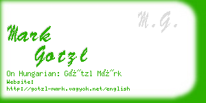 mark gotzl business card